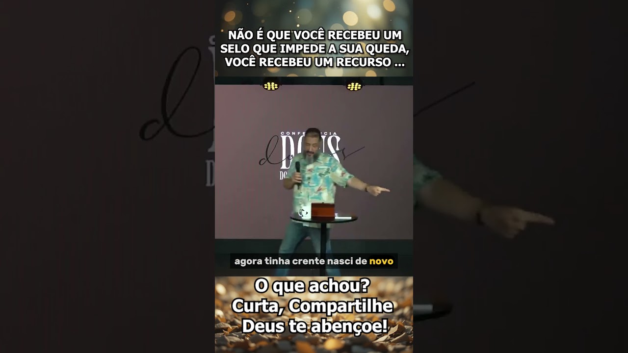 #229 - N&Atilde;O &Eacute; QUE VOC&Ecirc; RECEBEU UM SELO QUE IMPEDE A SUA QUEDA, VOC&Ecirc; RECEBEU UM... - Tassos Lycurgo