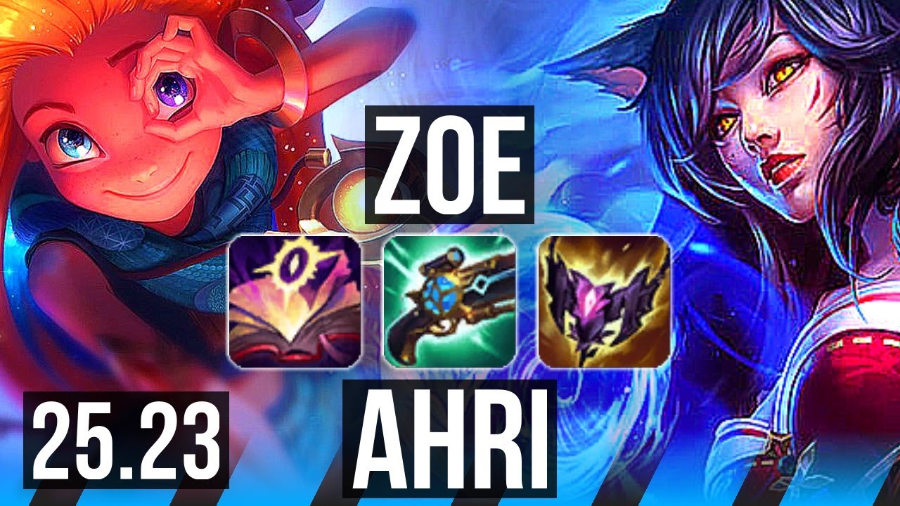ZOE vs AHRI (MID) | 45k DMG, Dominating | EUW Master | 25.23