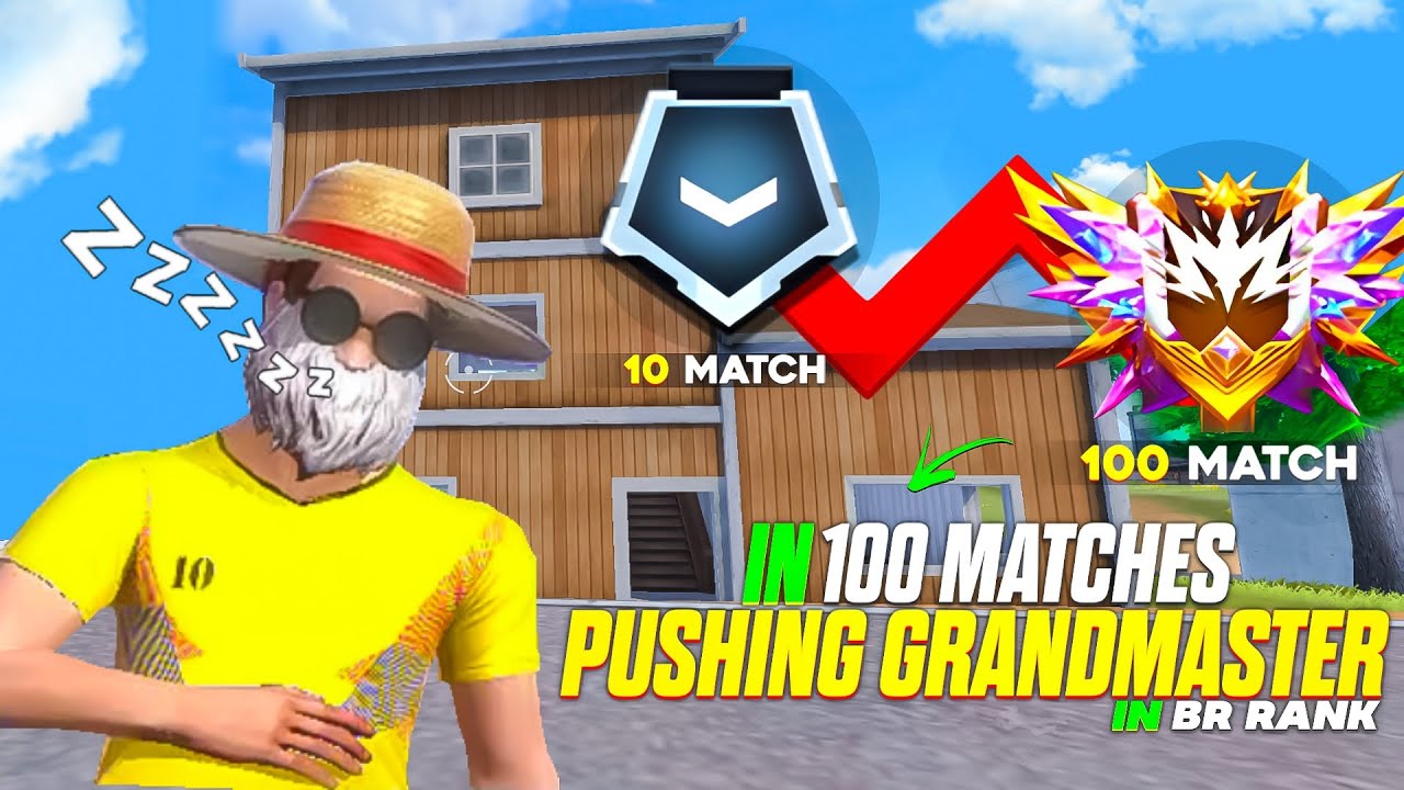 Pushing Grandmaster only in 100 Match in br rank - MONU KING