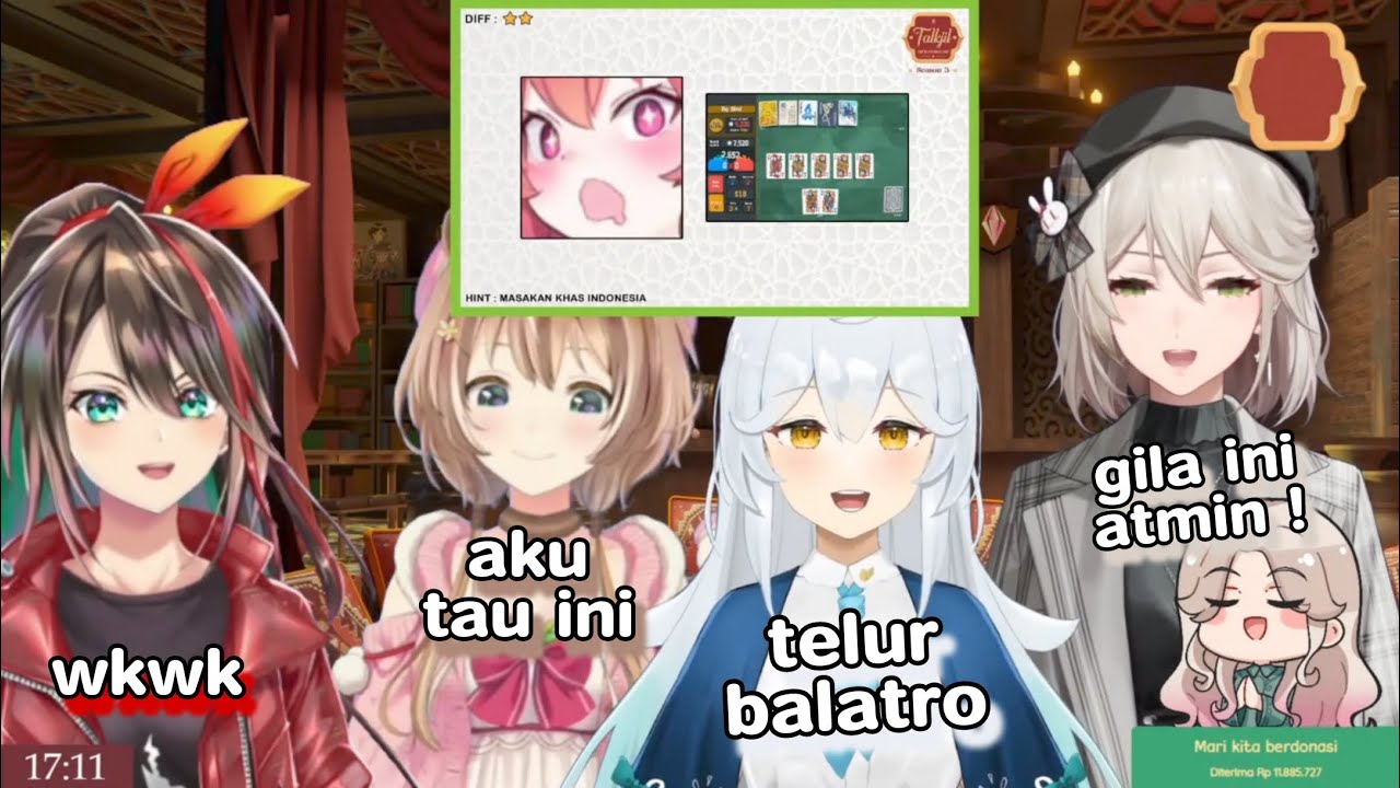 Semua pada kaget waktu Atmin RISU bisa jawab tebak-tebakan gambar dari staff-san dengan mudah wkwk 🤣