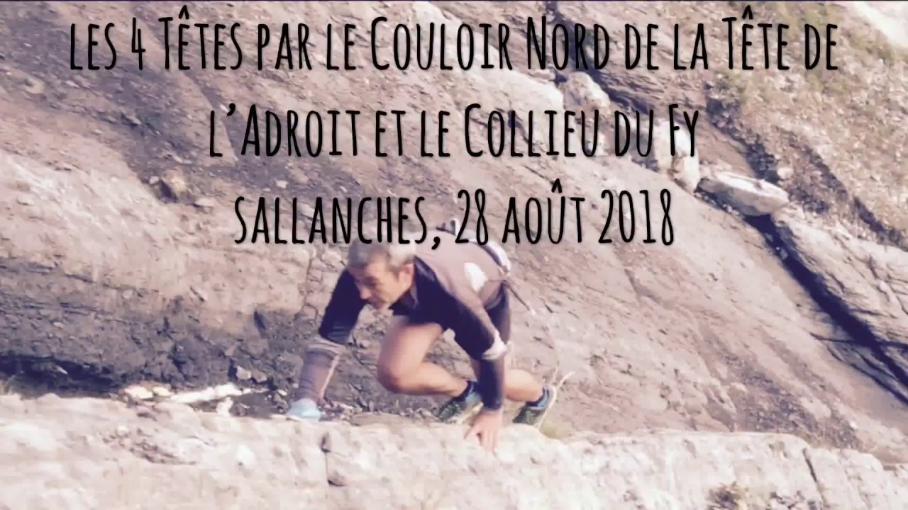 Couloir Nord de la T&ecirc;te de l&rsquo;Adroit et Collieu du Fy, Sallanches