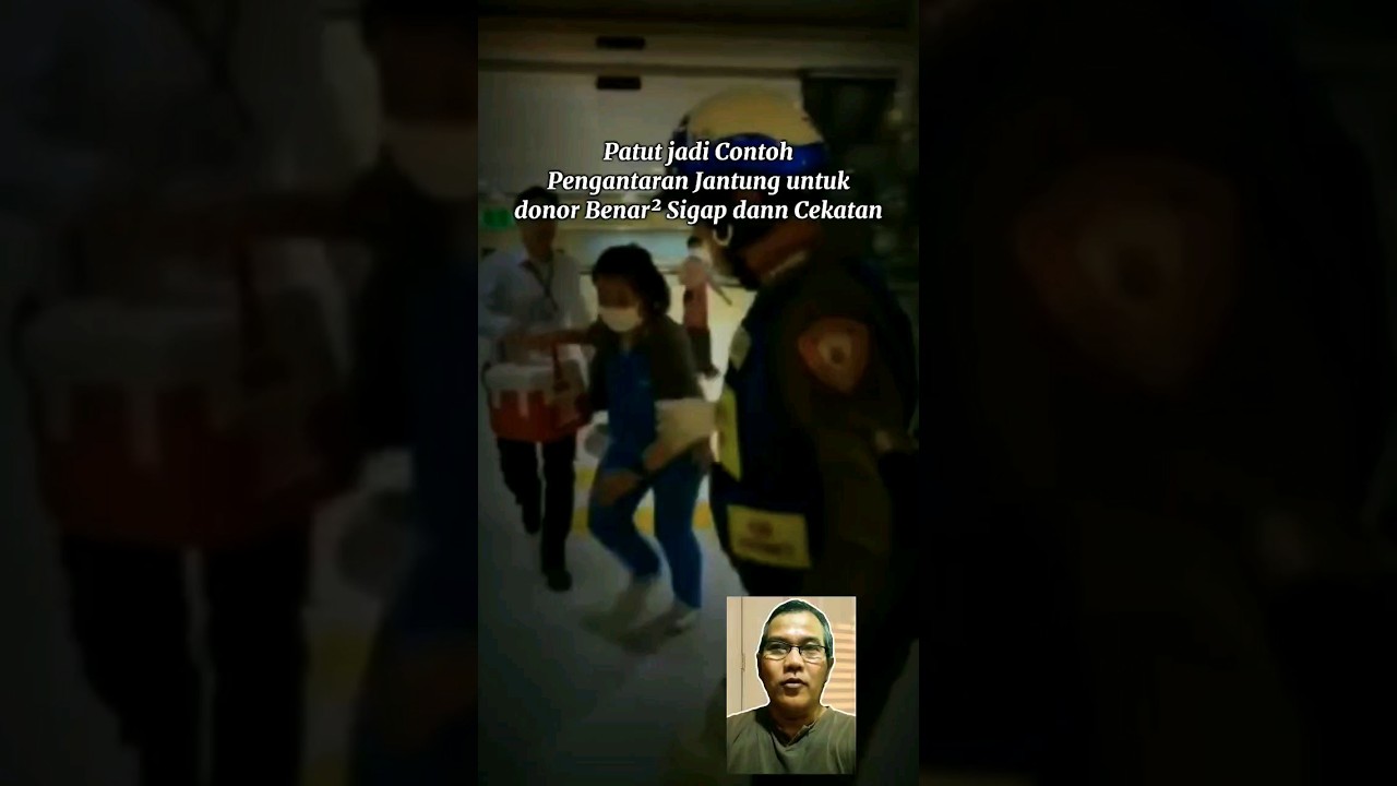 detik-detik Pengantaran Jantung buat Donor dengan sigap dan cepat