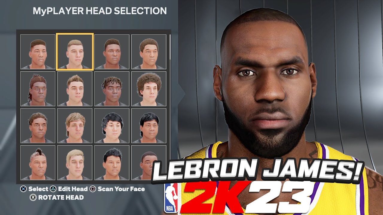 *NEW* NBA 2K23 LEBRON JAMES FACE CREATION! (NEXT AND CURRENT GEN)