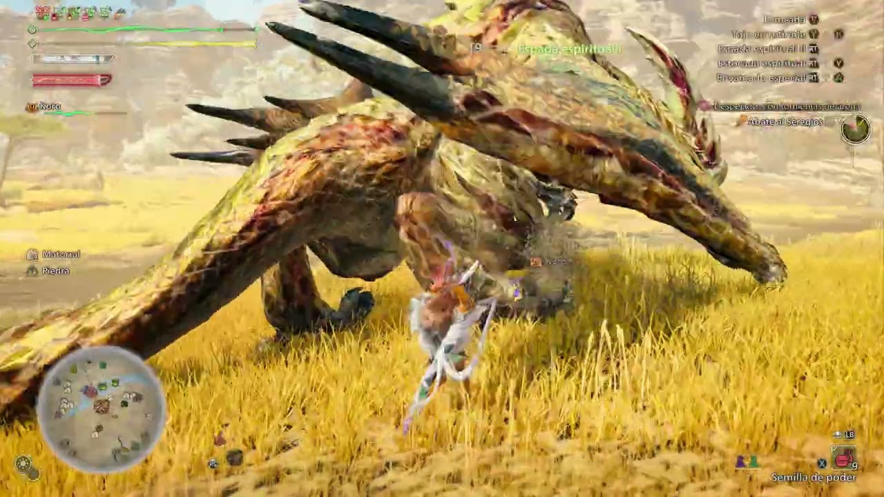 Monster Hunter Wilds Gameplay [PC] - Cazando un Seregios[Japones - Sub Español]