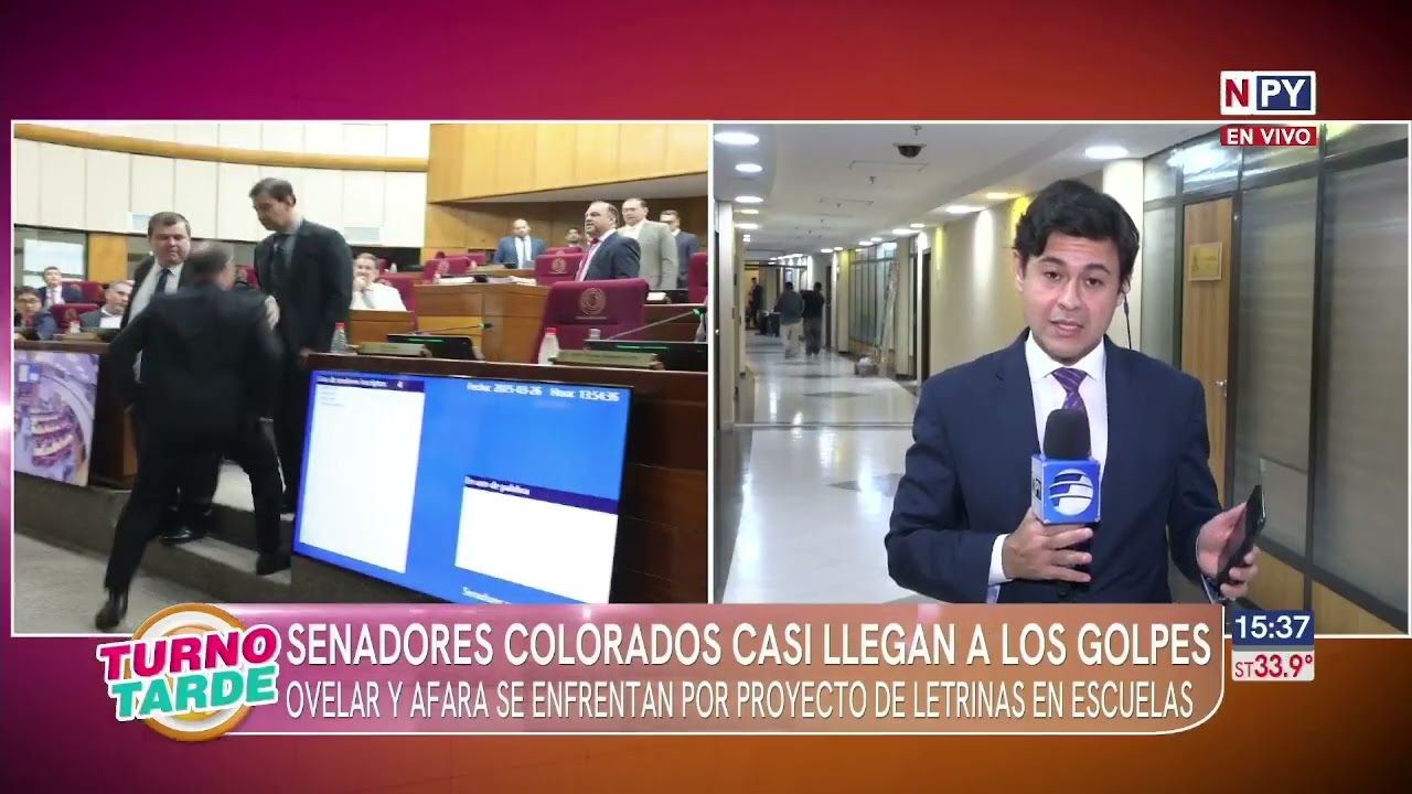 Tensión en la bancada colorada: Senadores se enfrentan en plena sesión