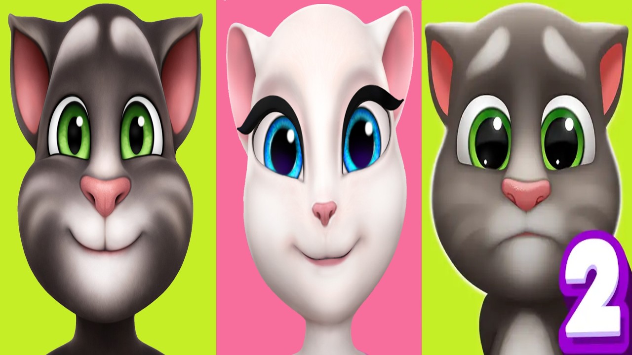 My Talking Tom2 vs My Talking Angela vs My Talking Tom Gameplay 2026