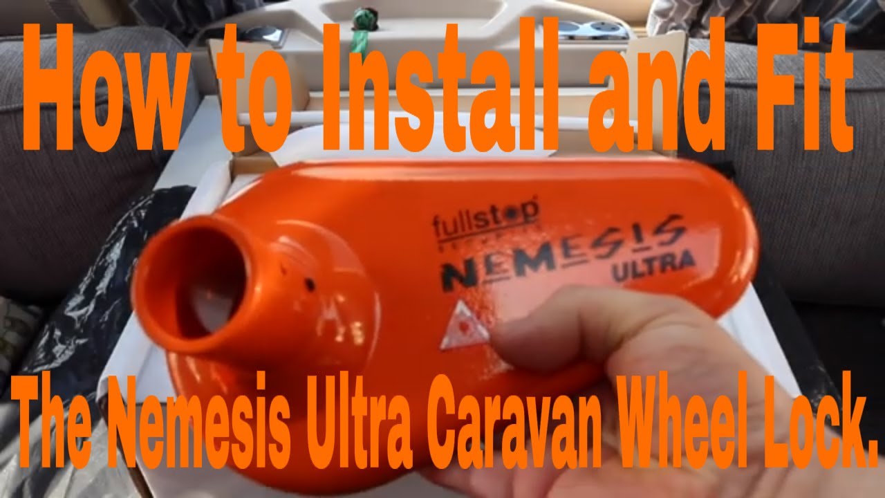 Installing & Fitting the Nemesis Ultra Caravan Wheel lock.