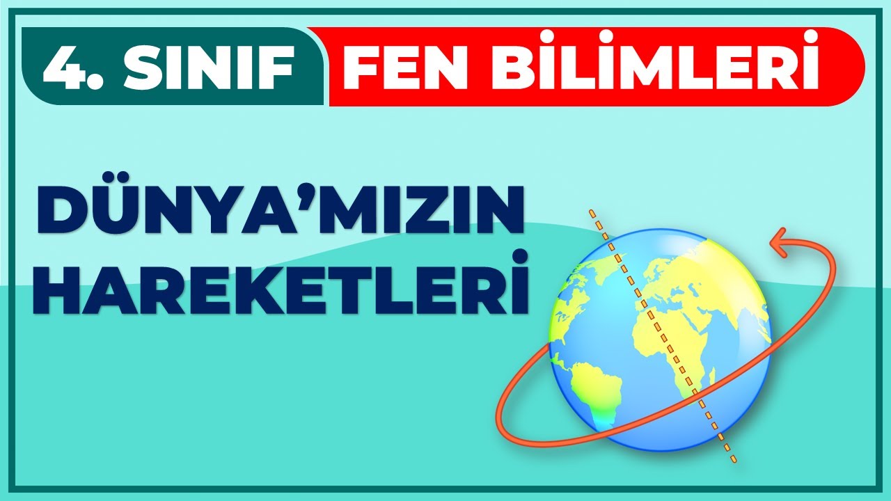 4. Sınıf Fen Bilimleri Dünya'mızın Hareketleri