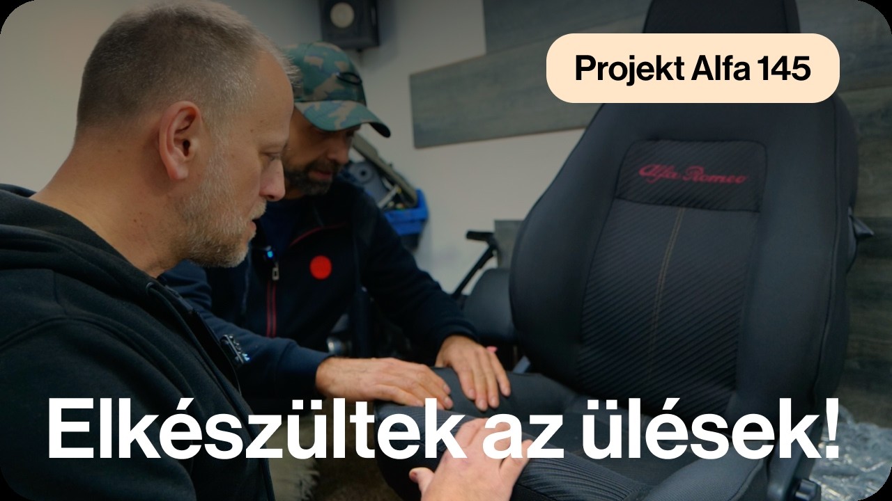 Projekt Alfa 145 - Elkészültek az ülések!