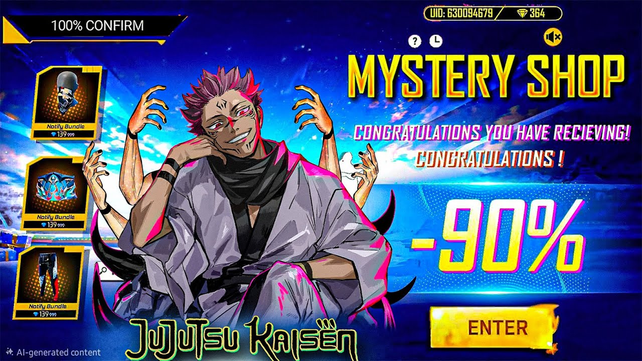 Next Confirm Mystery Shop Event Free Fire 🤯| Sukuna Event | Dragon Ball Collaboration | Ff New Event