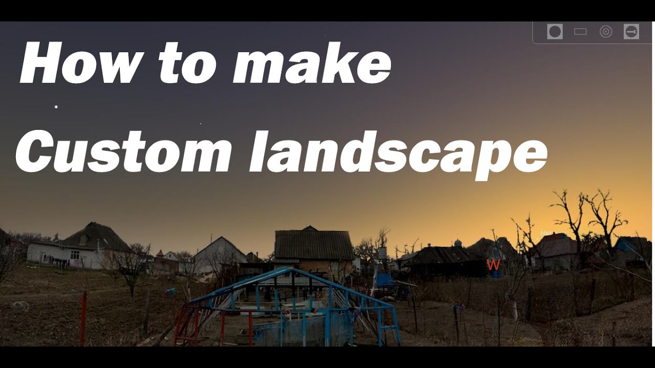 How to make landscape for stellarium / Custom landscape / stellarium software