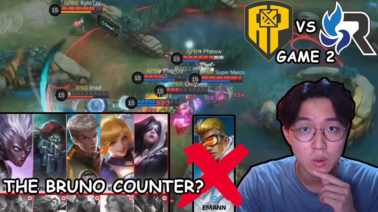 BRUNO COUNTER by AP BREN?? Mechanical Wonderland!! AP Bren Vs RSG PH Game 2 Analysis/Reaction