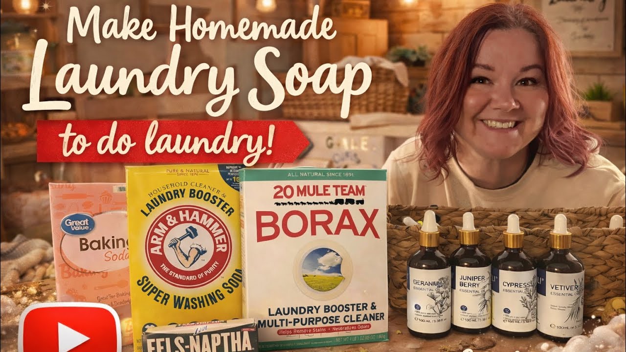 ✨ Easy Cozy Homemade Laundry Soap | From Scratch Detergent for Real Life Simple Living