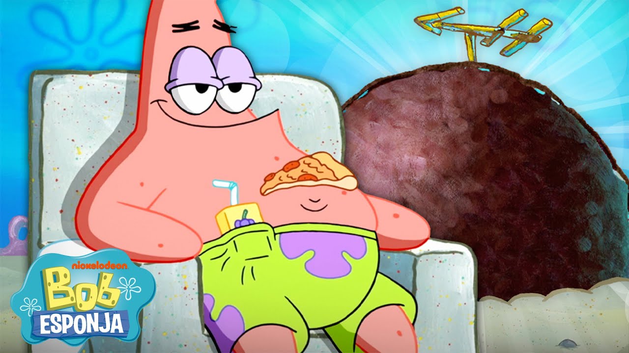 Bob Esponja | 35 MINUTOS dentro de la roca de Patricio 🏠  | Bob Esponja en Español