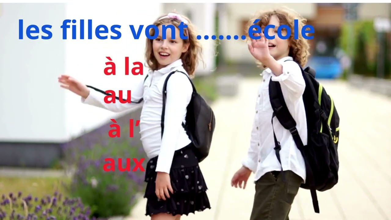 devinez les Articles Définis Contractés : Au, À la, À l', Aux – Exercice Ludique ! niveau A1/ A2