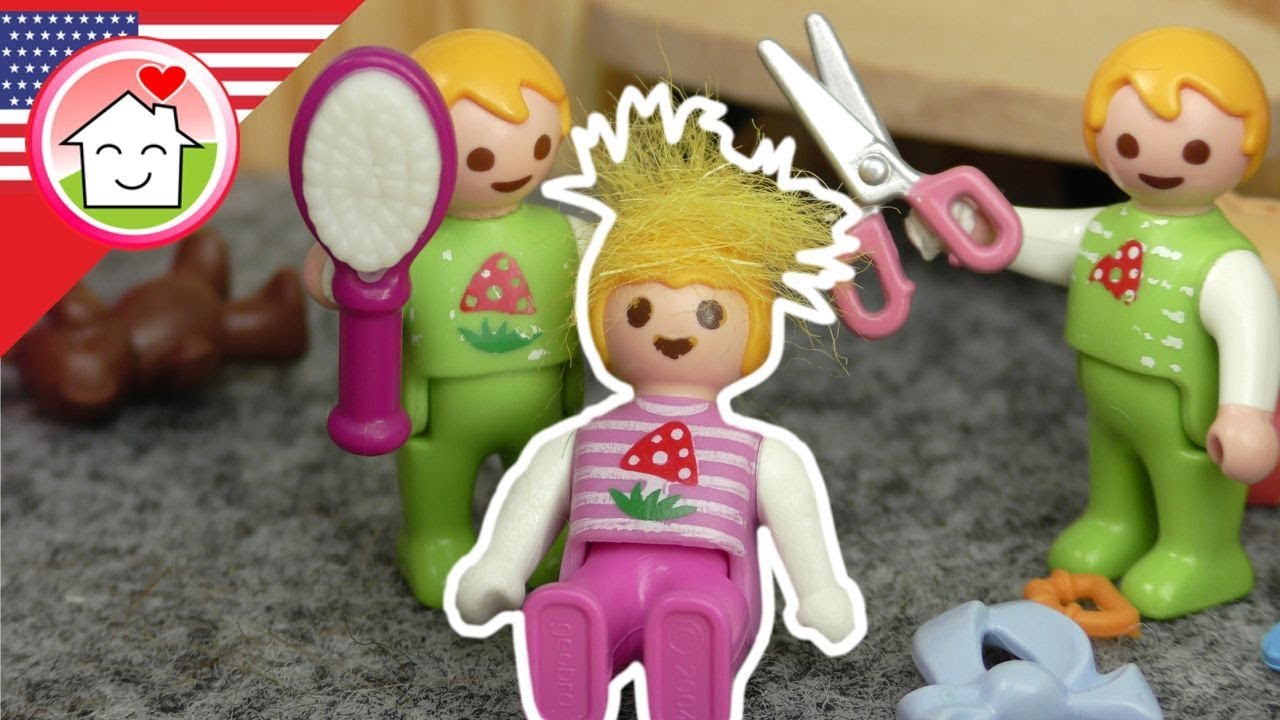 Playmobil English Mia’s New Hairstyle - The Hauser Family