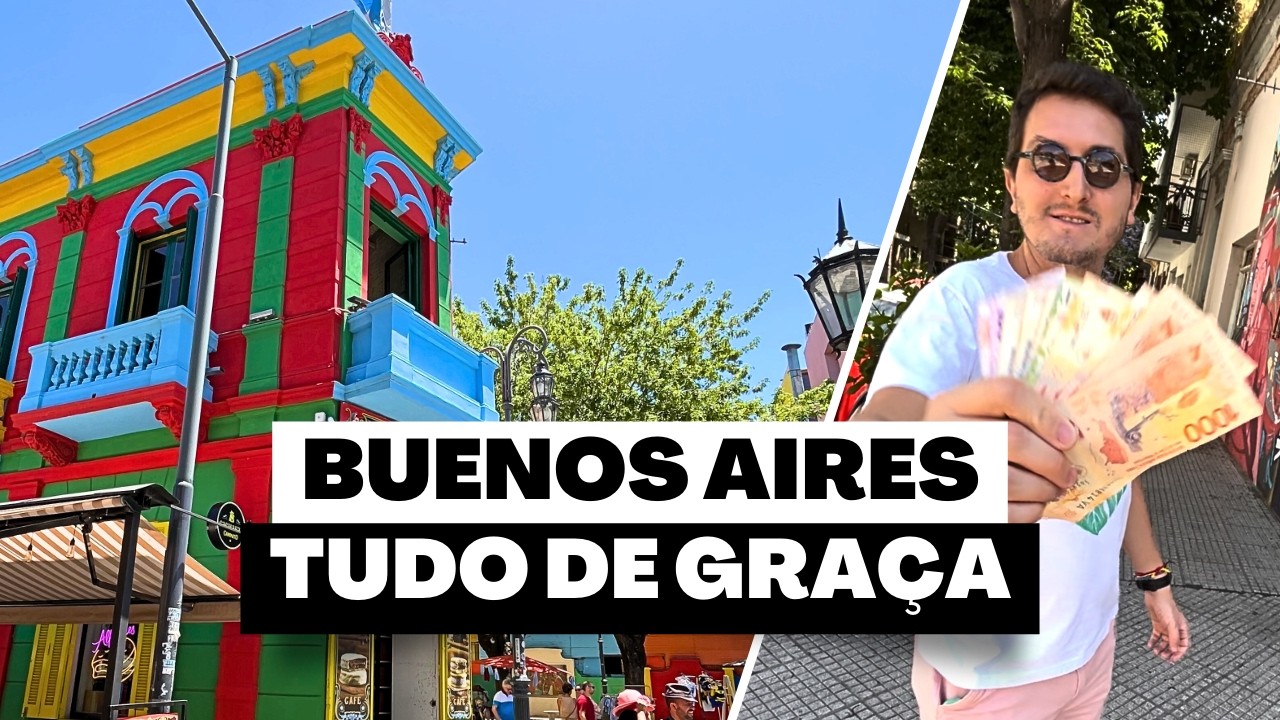 BUENOS AIRES de GRAÇA: Passeios e atrações grátis na capital da Argentina [4K]