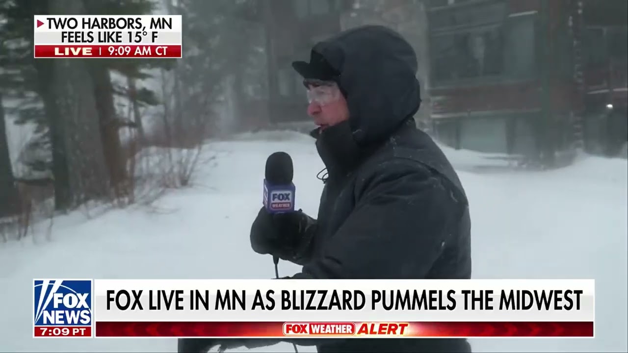Mike Seidel Fox News Blizzard Two Harbors, MN 2-18-2026