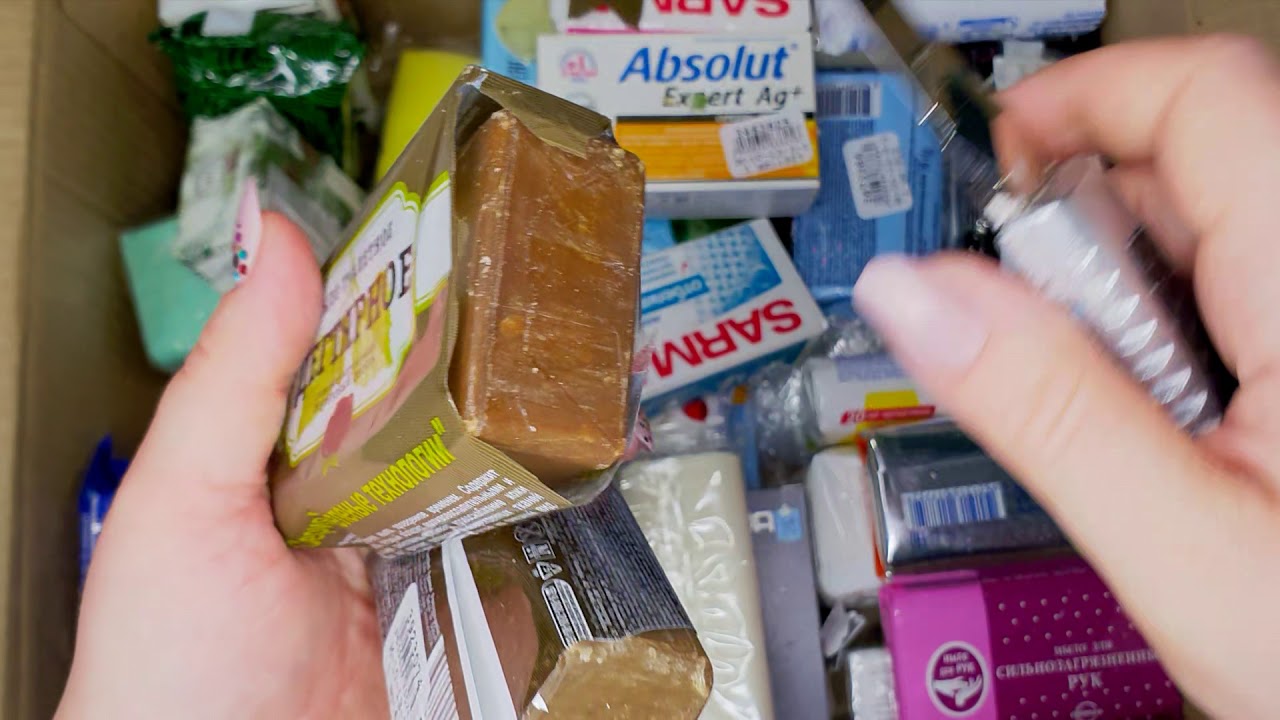 огромная распаковка мыла из 4х частей 🙆🏼‍♀️🧘🧼(2)
