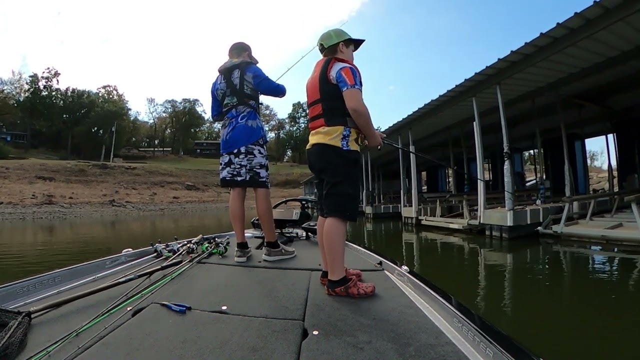 Fishing with my brother at Fort Gibson Lake!