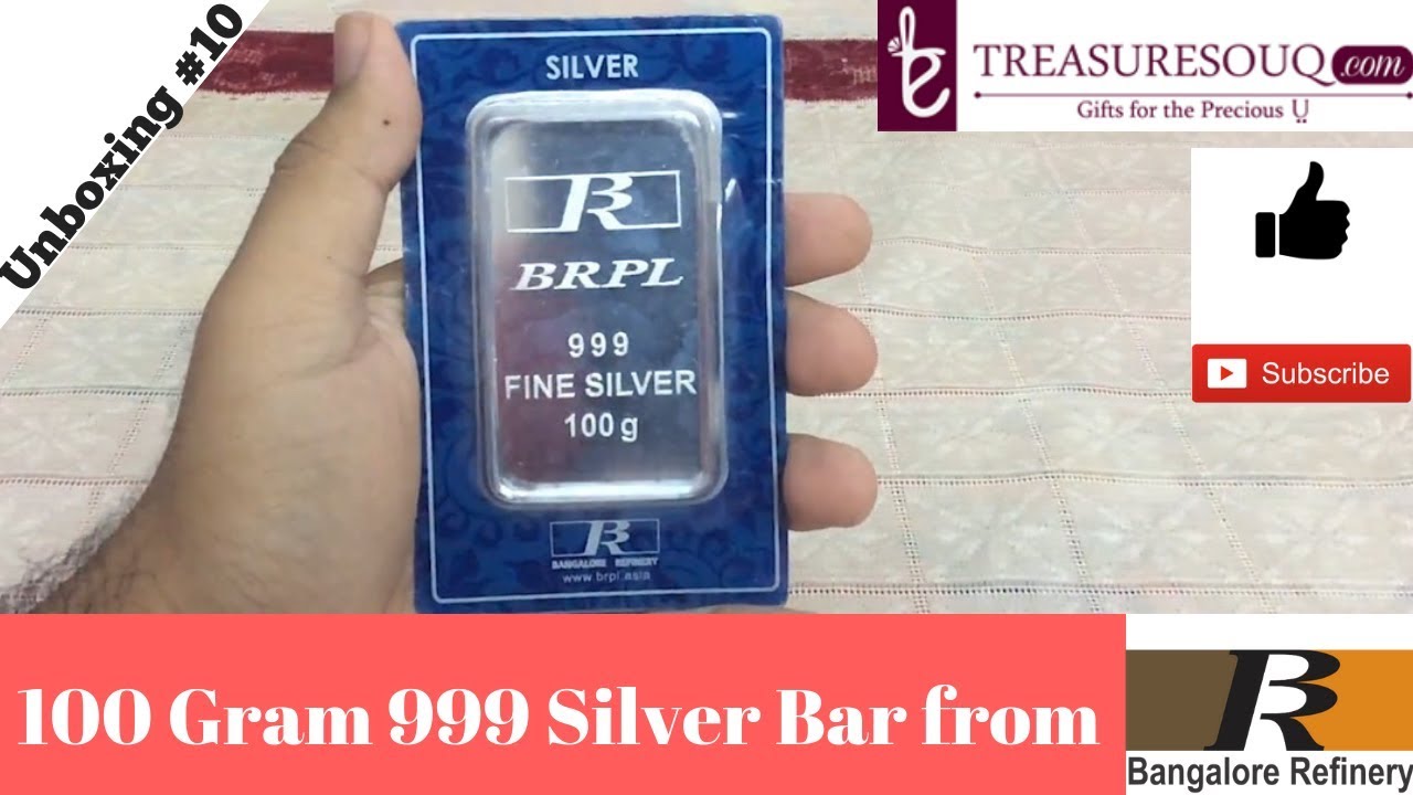 BRPL 100 Gram Silver Bar Unboxing from Bangalore Refinery Pvt. Ltd | Indian Bullionaire