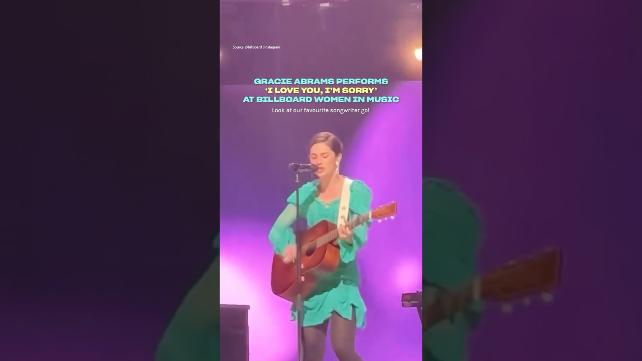 Gracie Abrams performs ‘I Love You, I’m Sorry’ live at Billboard Women in Music 2025 