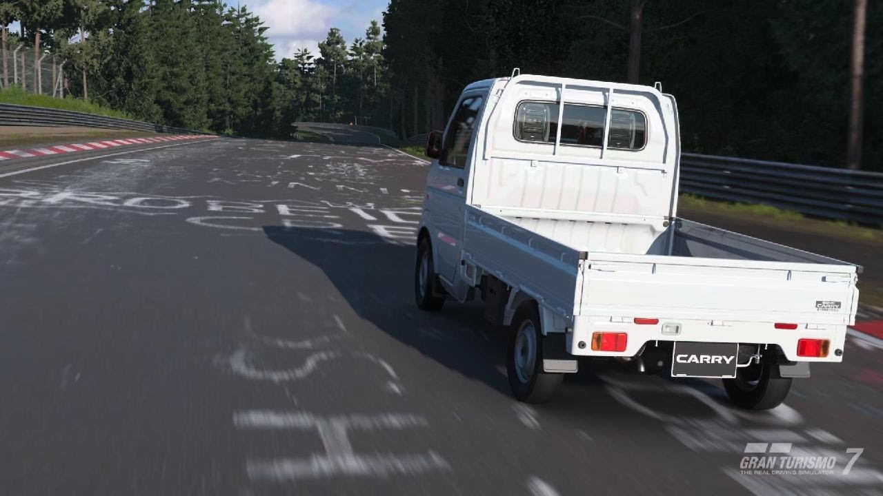 グランツーリスモ 7　スズキキャリイKCでニュルブルクリンク北コースを流す(4K)