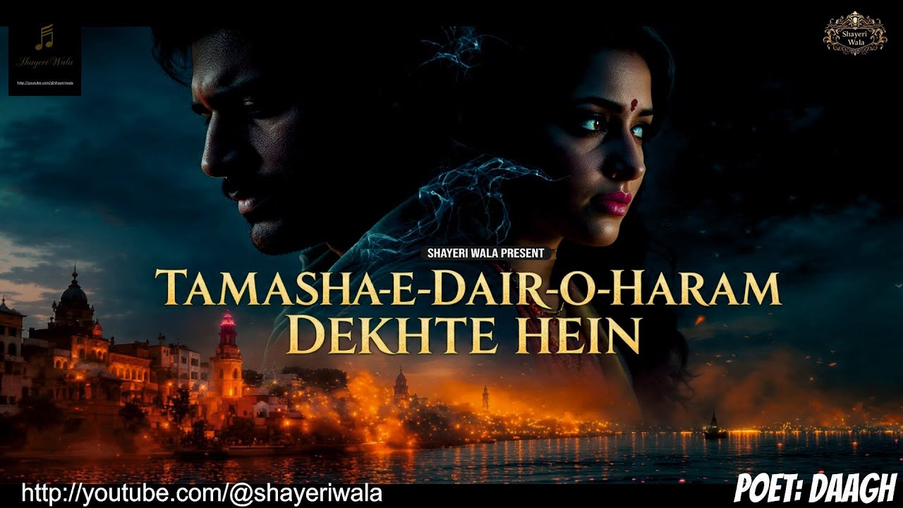 Tamasha-E-Dair-O-Haram Dekhte Hein| तमाशा-ए-दैर-ओ-हरम देखते हैं | by a very prominent Poet Daagh