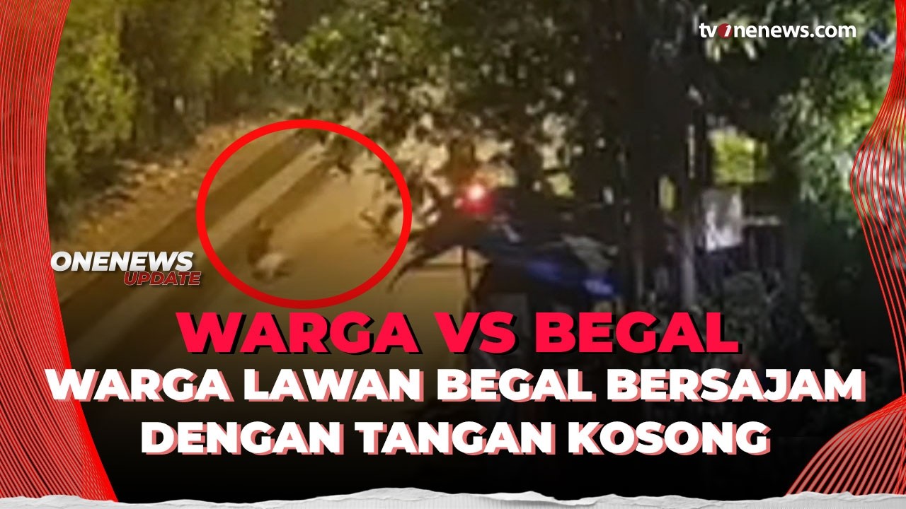 Detik-detik Aksi Heroik Warga Gagalkan Begal Bersajam Beraksi di Cakung | OneNews Update