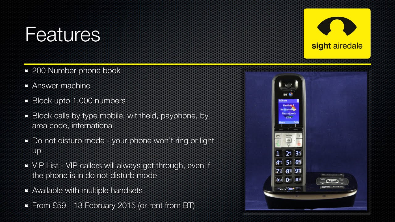 The BT 8500 with Advanced Call Blocker