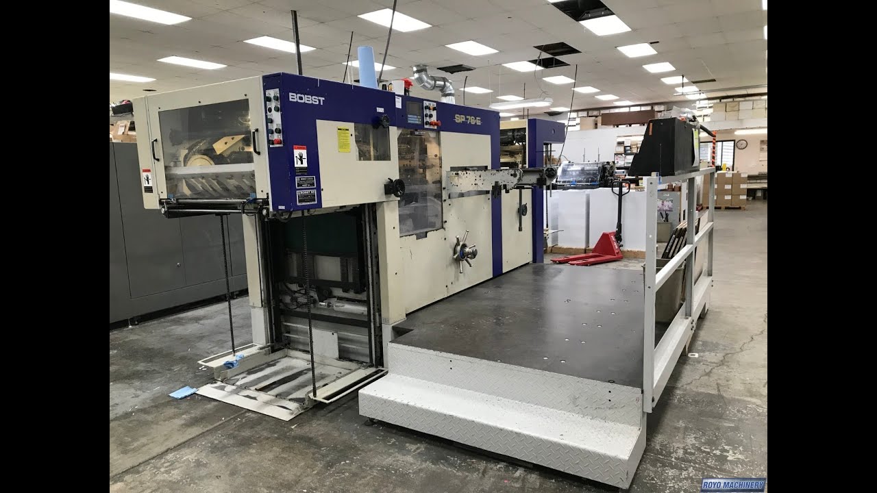 Automatic Die Cutter Bobst SP-76E 1996