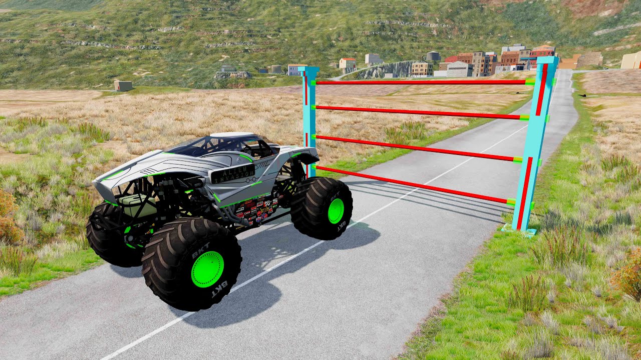 Cars vs Laser Gate | BeamNG.Drive | beamng drive