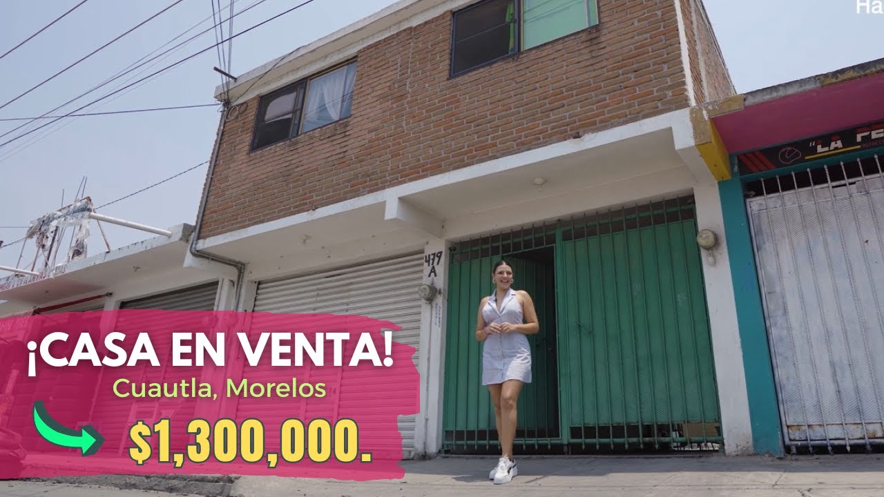Casa en Venta 🏠 Col. Burgos, Cuautla / 2 accesos /  Precio: $1,300,000.