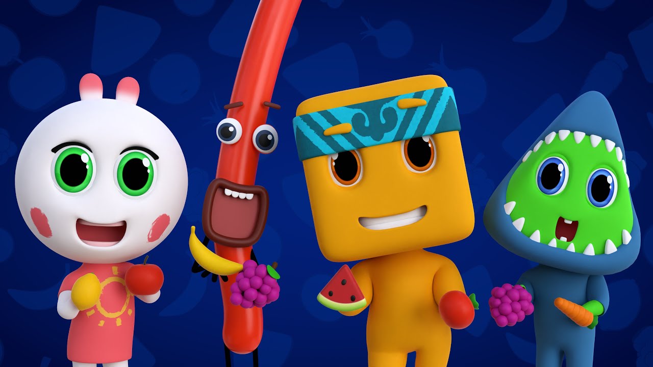 Deliciosas Frutas & Vegetales Con Nuevos H&eacute;roes | D Billions Canciones Infantiles