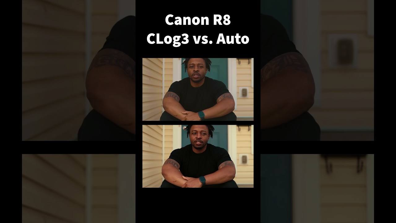 Canon R8 CLog3 vs Auto test #canonr8