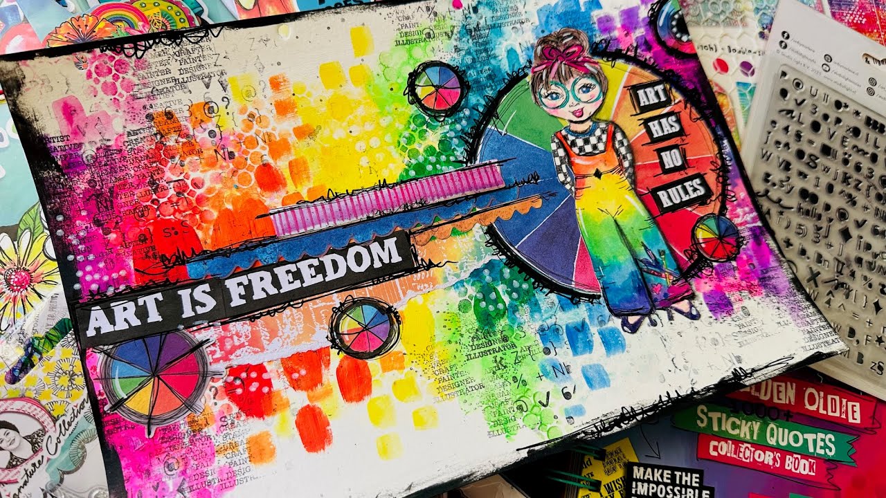 First creation with the latest Art by Marlene release!