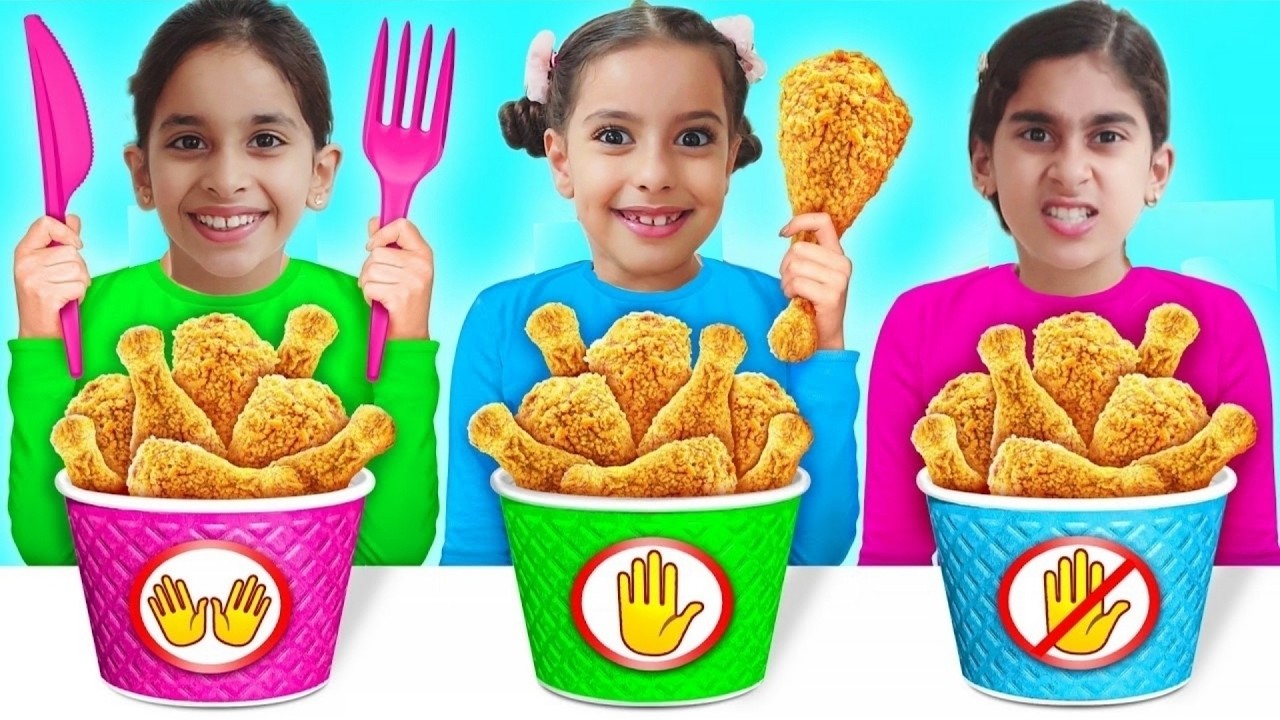 تحدي الاكل بدون يدين ضد يد واحدة ضد يدين 🖐️ مريم ضد البنات !! ميمي هوم 