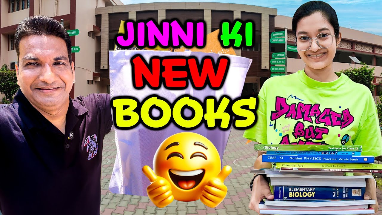 JINNI KI NEW BOOKS UNBOXING! 🎒📚 | Class 11 Ki Taiyari Shuru 💪🧪📖 | Cute Sisters