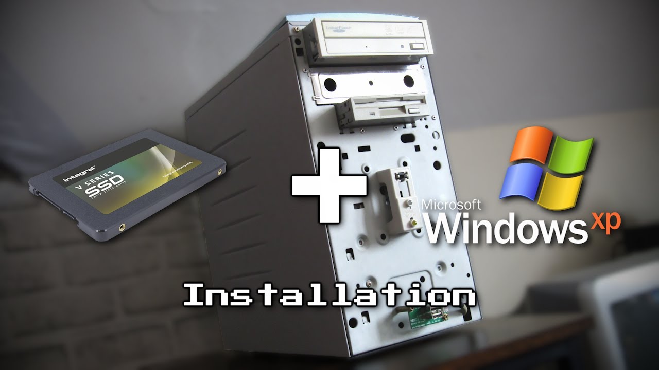 Installing an SSD and Windows XP on the Packard Bell Desktop PC from 2003