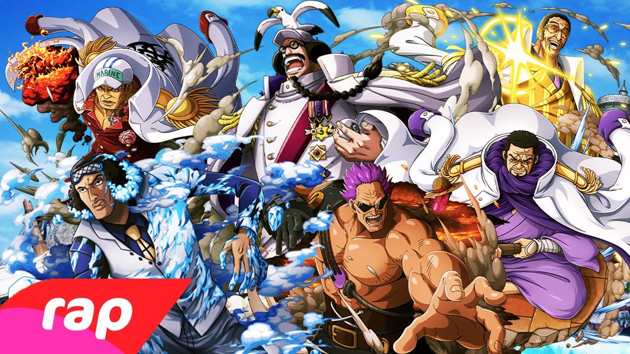 (Paródia 7MZ) Rap dos Almirantes (One Piece) - A JUSTIÇA DO MAR  | NERD HITS