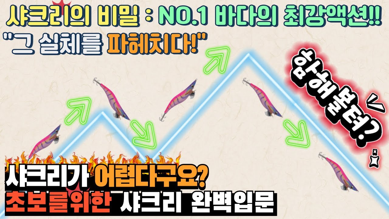 [4K] 갑오징어 낚시 or 팁런 샤크리액션이 어렵다구요? 이 영상만 보면 끝