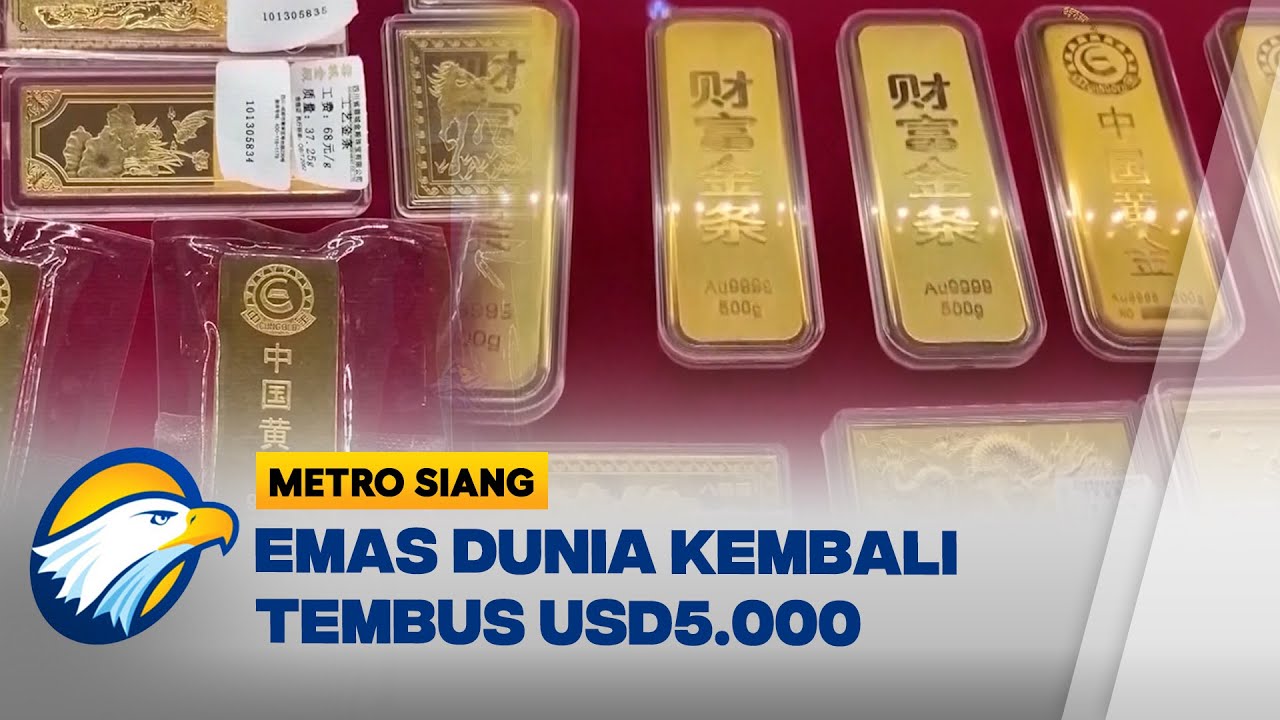 IHSG Melemah, Harga Emas Dunia Tembus USD5.000 [Metro Siang]