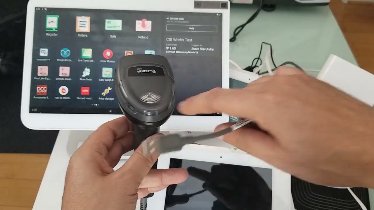 How to tell if Barcode Scanner works in Clover