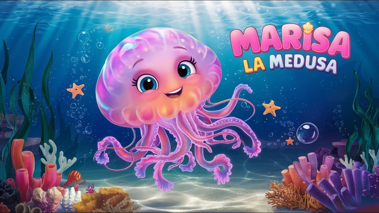 🤩MARISA LA MEDUSA🌊Canción infantil para #bailar y #aprender #familia #bebe #niños #animales mix 7