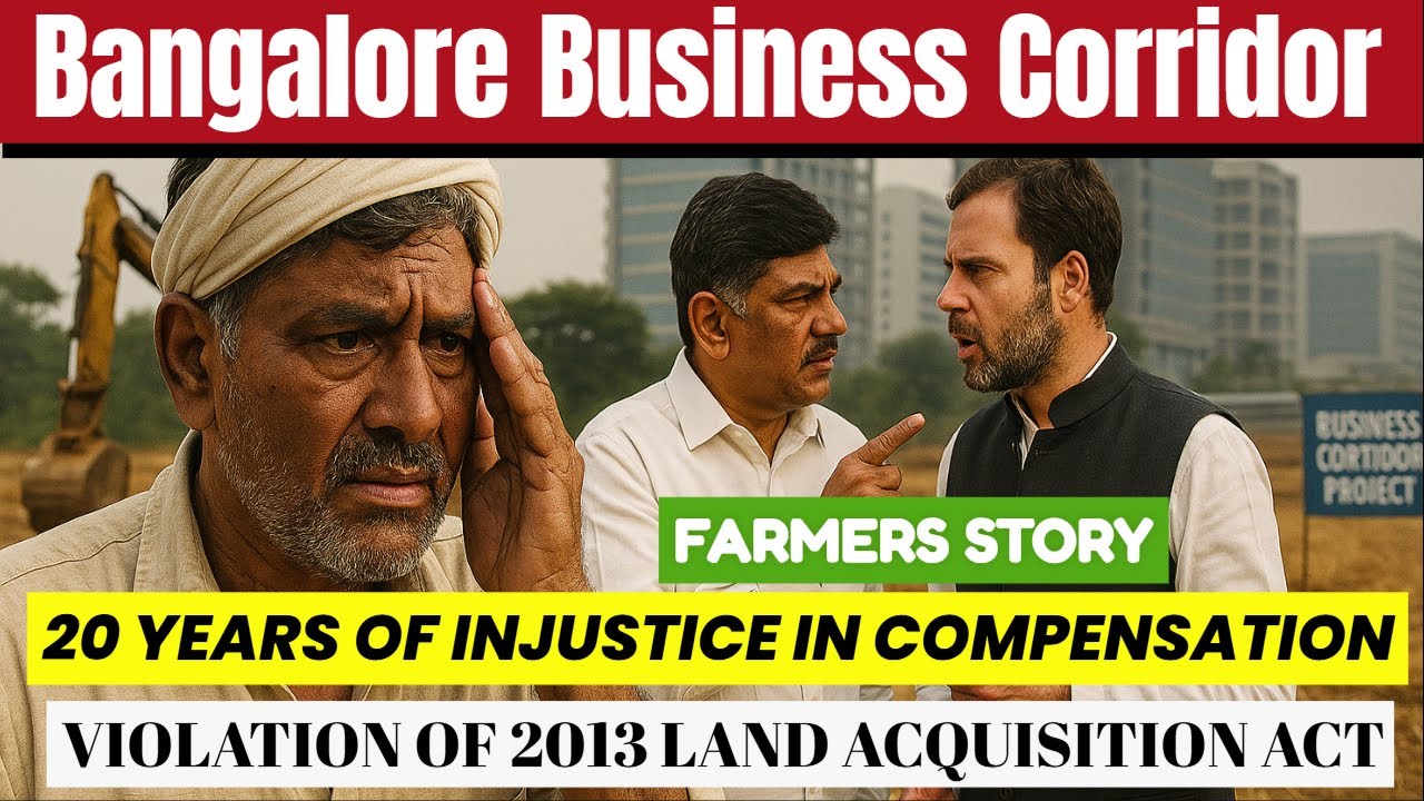 BANGALORE BUSINES CORRIDOR | FARMERS STORY | INJUSTICE IN COMPENSATION | VIOLATION OF 2013 LARR ACT