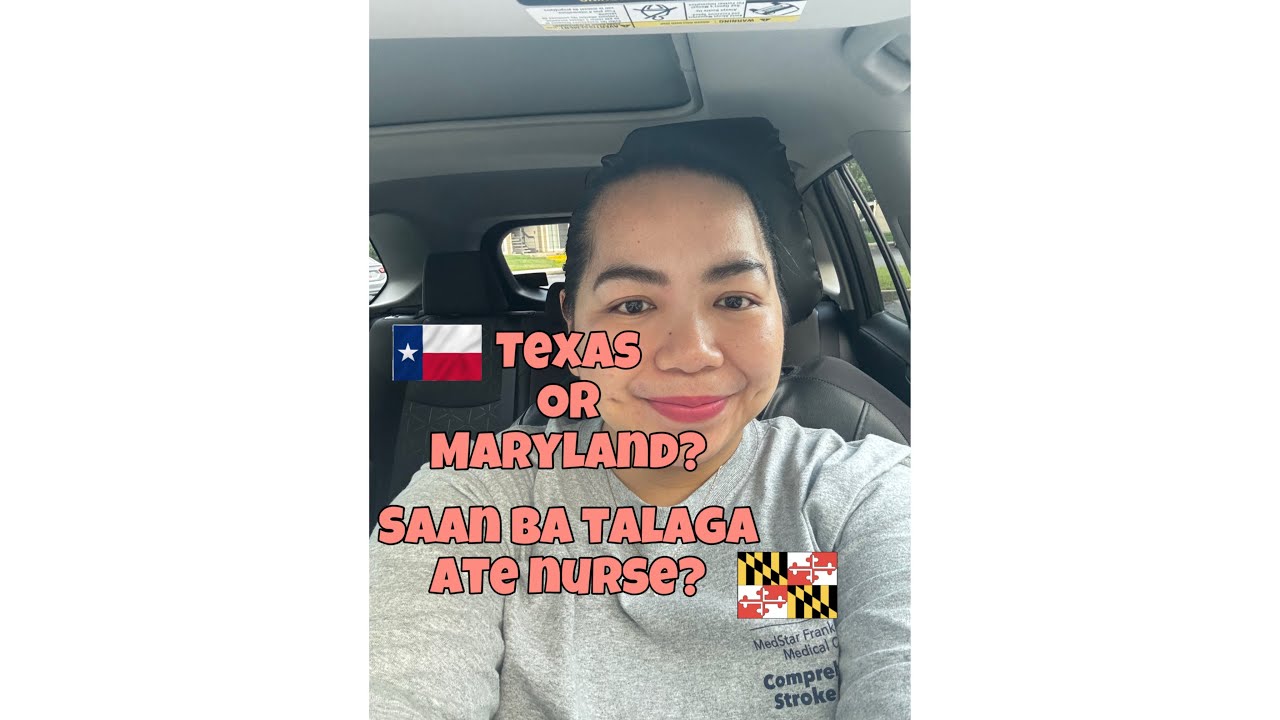 Filipina Nurse in USA| Saan  Ba Magandang Mag Settle as a Nurse? TEXAS OR MARYLAND?! #buhayamerika