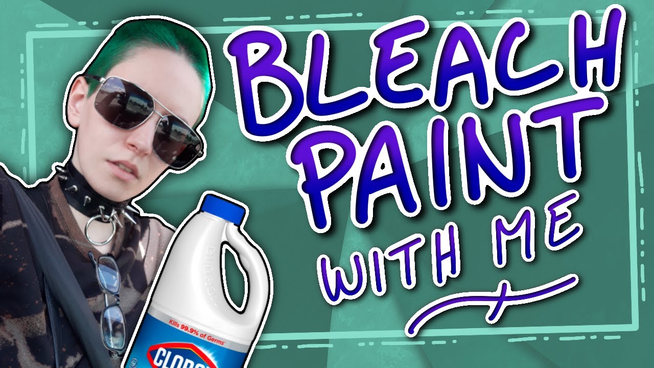 ALT DIY - Bleach-Painting My Clothes!! •🖤• Walkthrough and Tutorial •🖤•