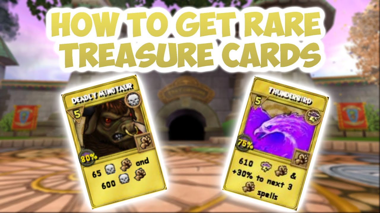 Wizard101: How to Get Rare Treasure Cards | Deadly Minotaur, Thunderbird