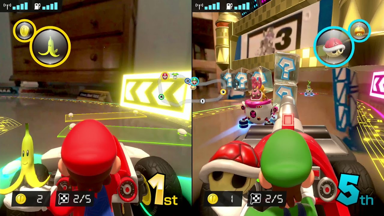 Mario Kart Live: Home Circuit Split-screen Gameplay (2.0 Update)