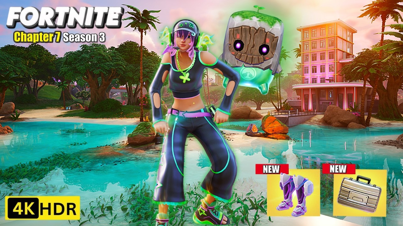 Fortnite Chapter 7 Season 3 PS5 4K 120 FPS HDR | NEW Heatwave PJ Skin Gameplay - Epic Win😱😍👌